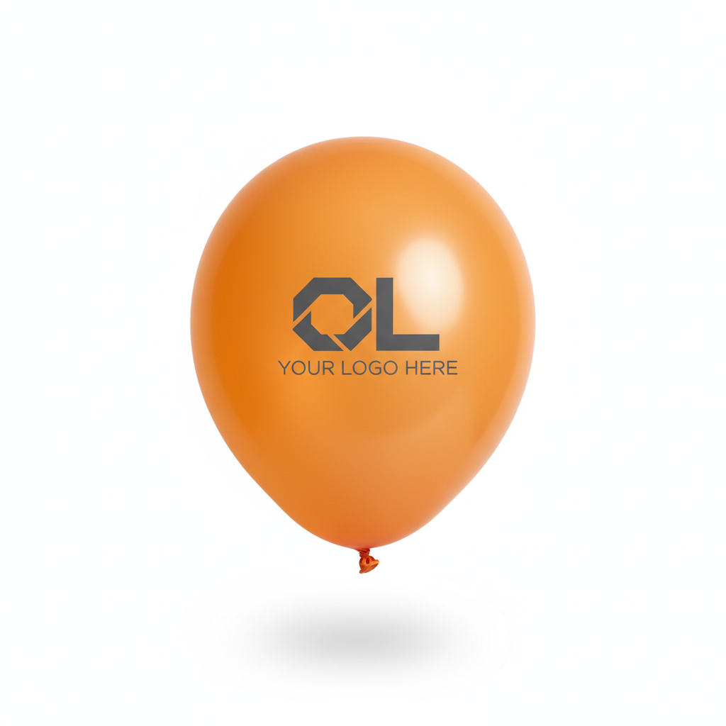 Custom Logo Printed Balloon Orange - Your Unique Branding Solution