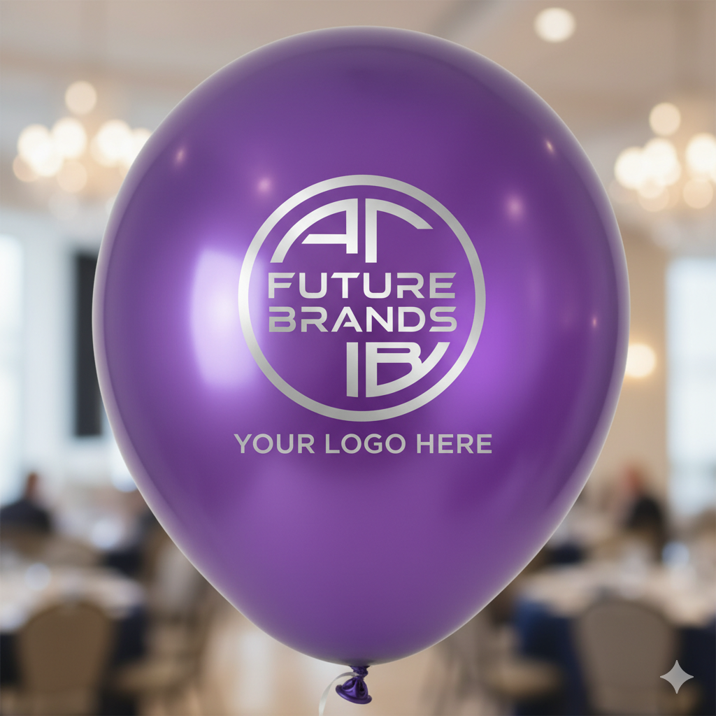 Custom Logo Printed Balloon Purple - Personalize Your Events with Vibrant Custom Balloons