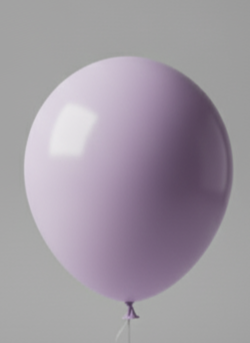 Custom Name Printed Pastel Purple Balloon for Personal Celebrations