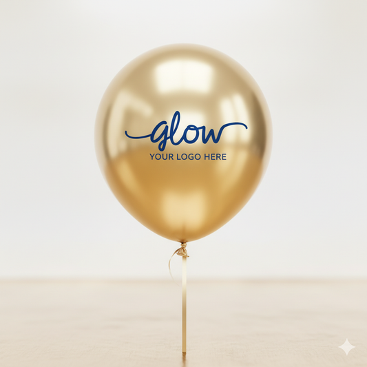 Custom Logo Printed Balloon Golden - Perfect for Events and Branding