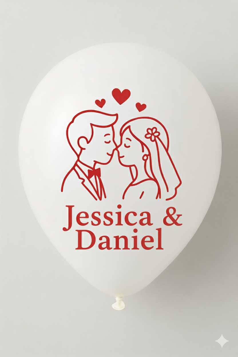 Loved Name Balloons White for Celebrating Special Moments
