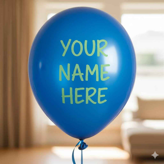 Custom Blue Balloon with Name - Personalized Balloon for Any Occasion