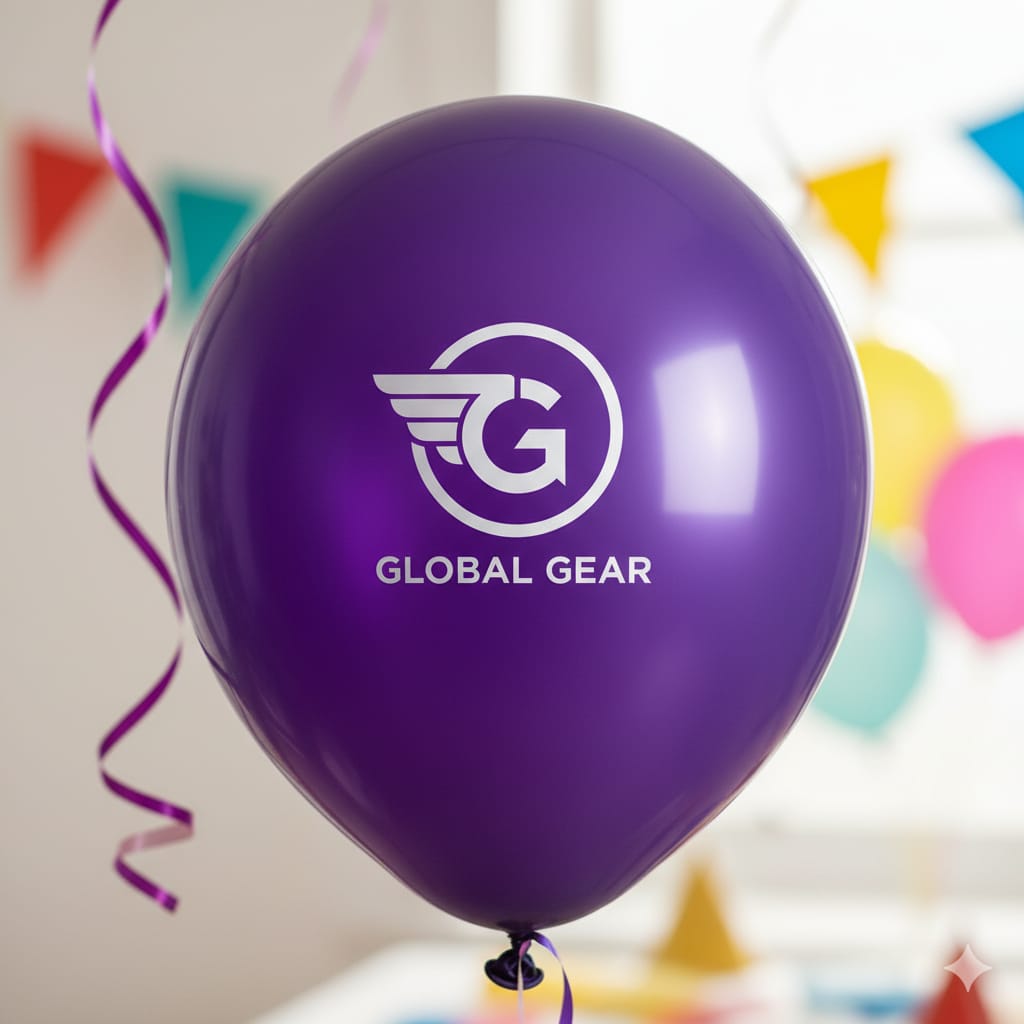 Custom Design Printed Balloon Purple for Every Celebration