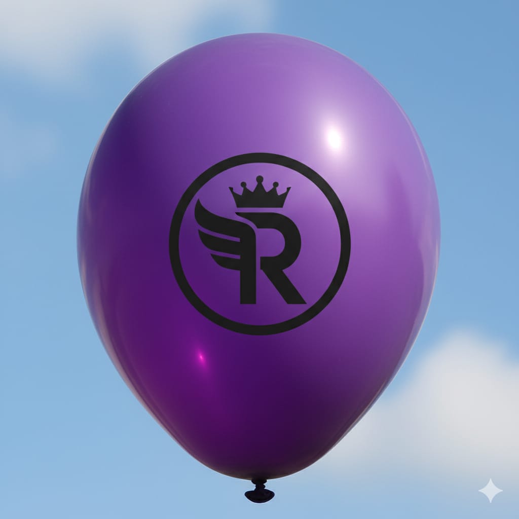 Custom Design Printed Balloon Purple for Every Celebration