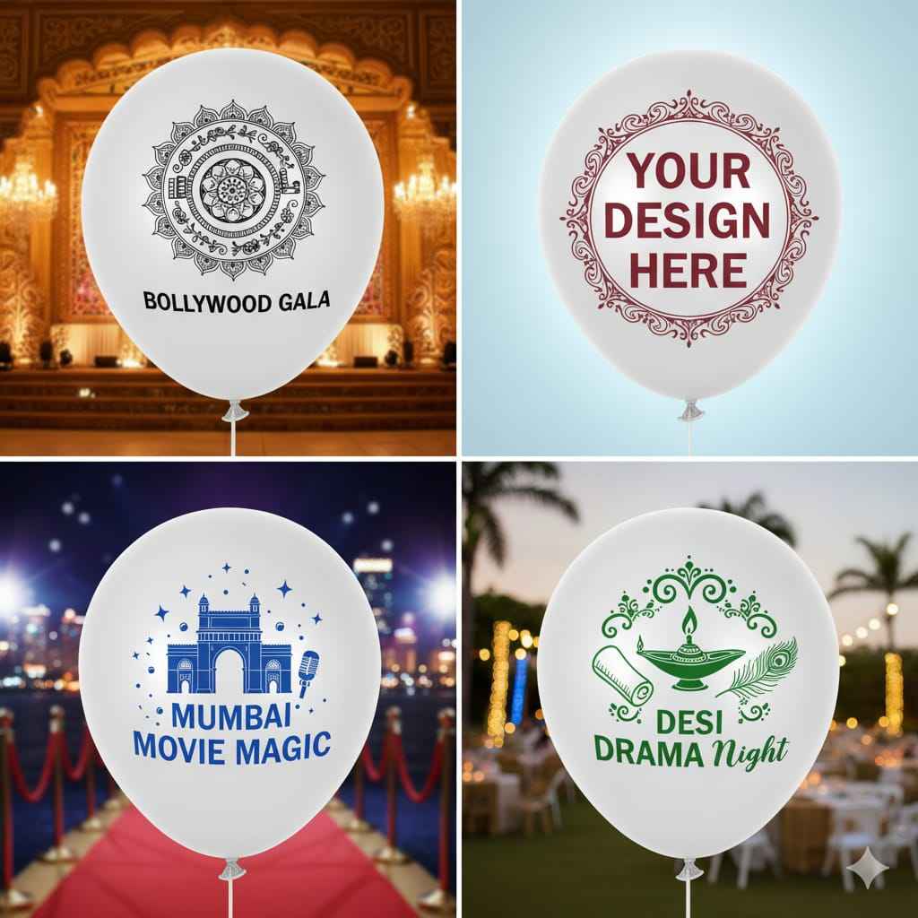 Custom Design Printed Balloon White - Personalized Balloons for Every Occasion