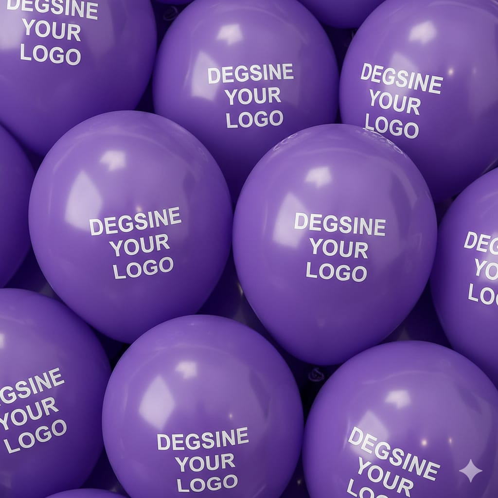 Custom Design Printed Balloon Purple for Every Celebration