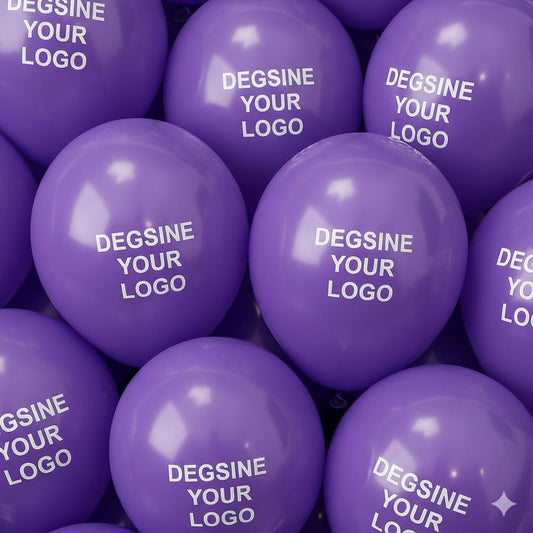 Custom Design Printed Balloon Purple for Every Celebration