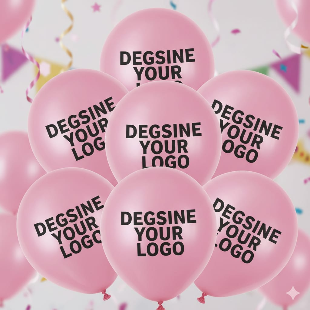 Custom Design Printed Balloon Pink - Unique Celebratory Decor