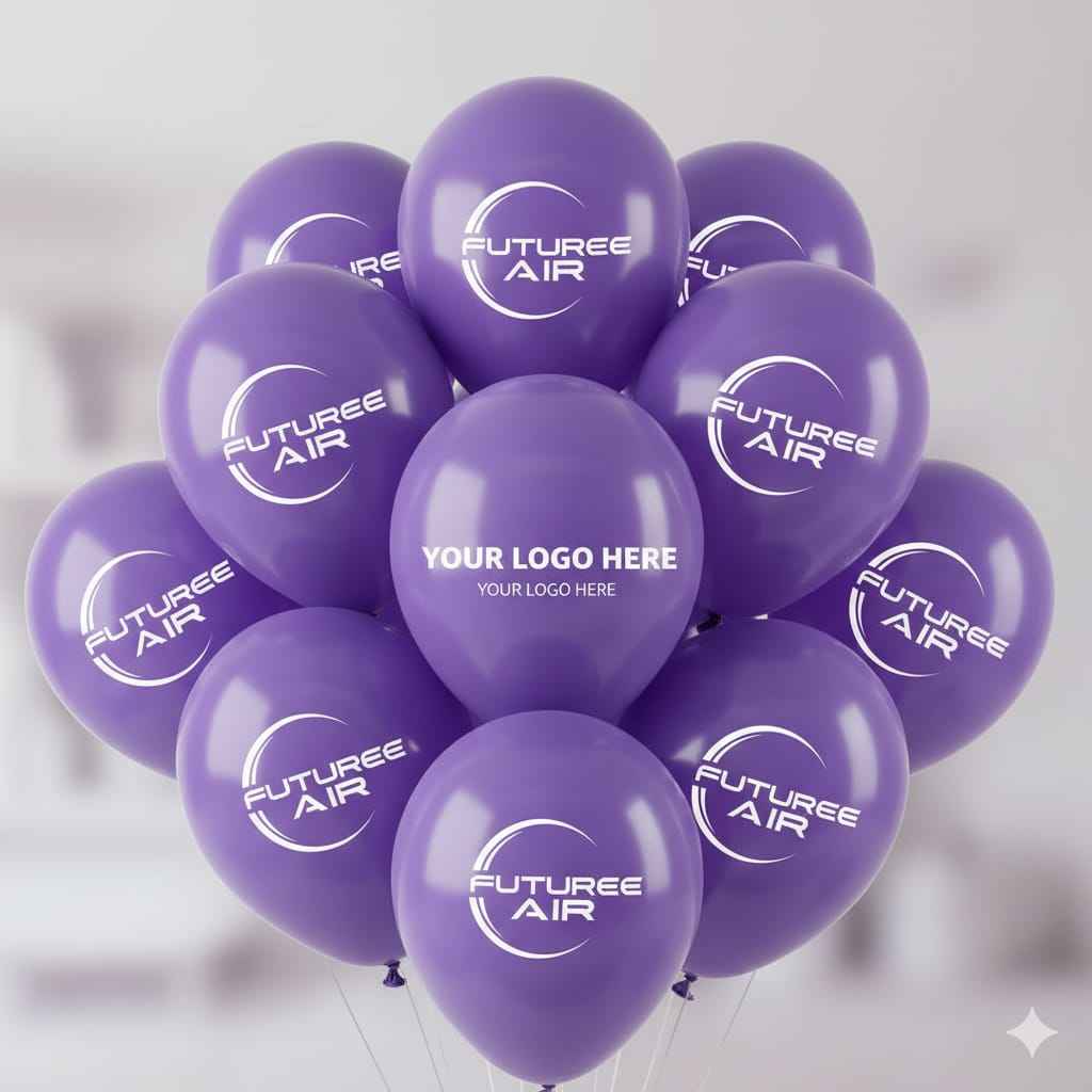 Custom Logo Printed Balloon Purple - Personalize Your Events with Vibrant Custom Balloons