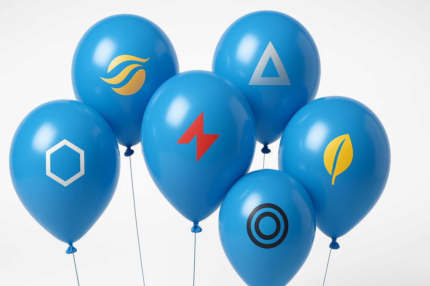 Custom Logo Printed Balloon Blue – Perfect for Promotions and Events