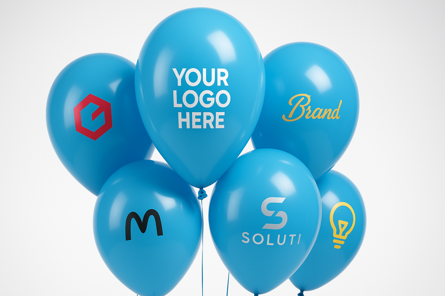 Custom Logo Printed Balloon Blue – Perfect for Promotions and Events