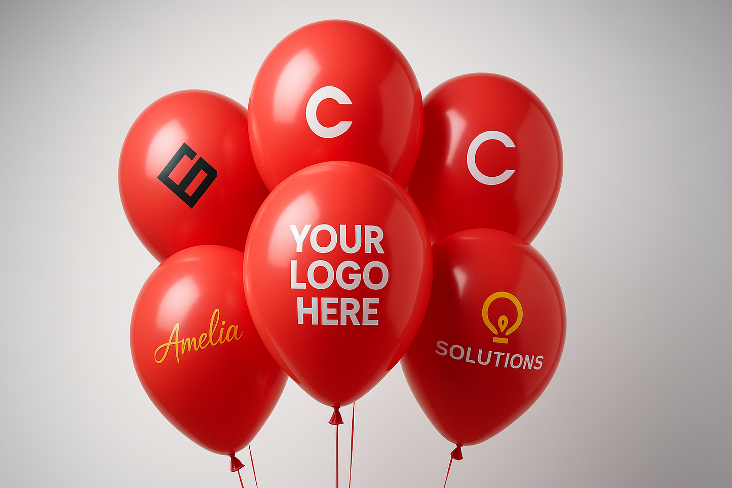 Custom Logo Printed Balloon Red – Perfect for Promotions and Events