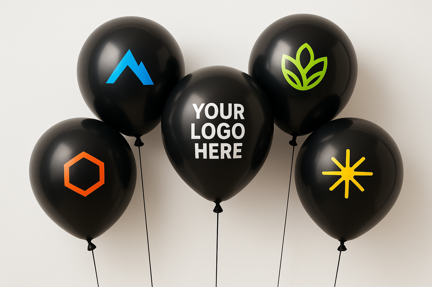 Custom Logo Printed Balloon Black - Elevate Your Brand with Customizable Balloons