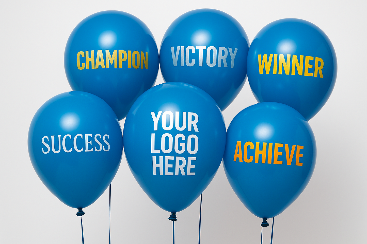 Custom Logo Printed Balloon Blue – Perfect for Promotions and Events