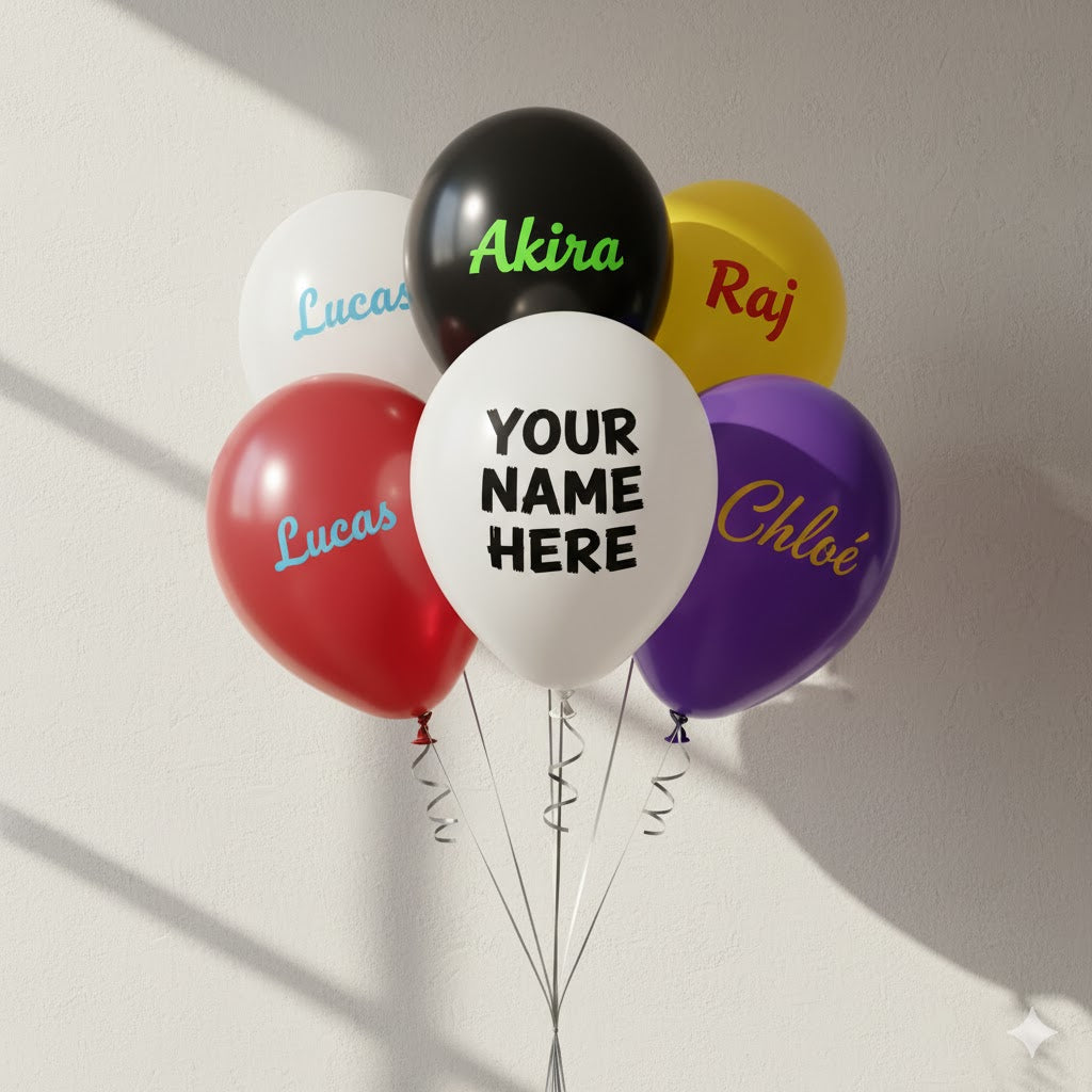 Custom Name Printed Balloons for Every Celebration - Personalized Fun with Custom Printed Name Balloons - PrintFIM-Printed balloons