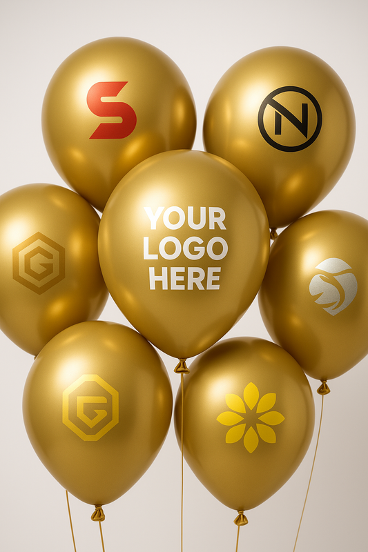Custom Logo Printed Balloon Golden - Perfect for Events and Branding