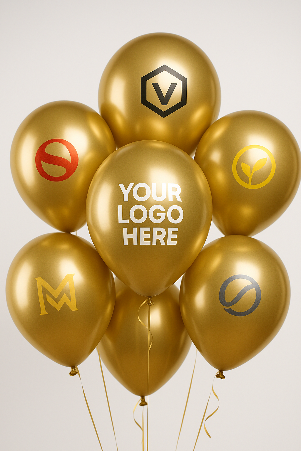 Custom Logo Printed Balloon Golden - Perfect for Events and Branding