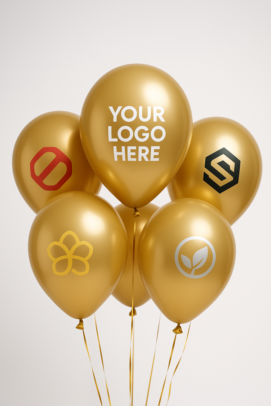 Custom Logo Printed Balloon Golden - Perfect for Events and Branding