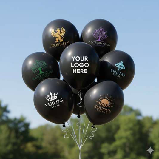 Custom Logo Printed Balloon Black - Elevate Your Brand with Customizable Balloons