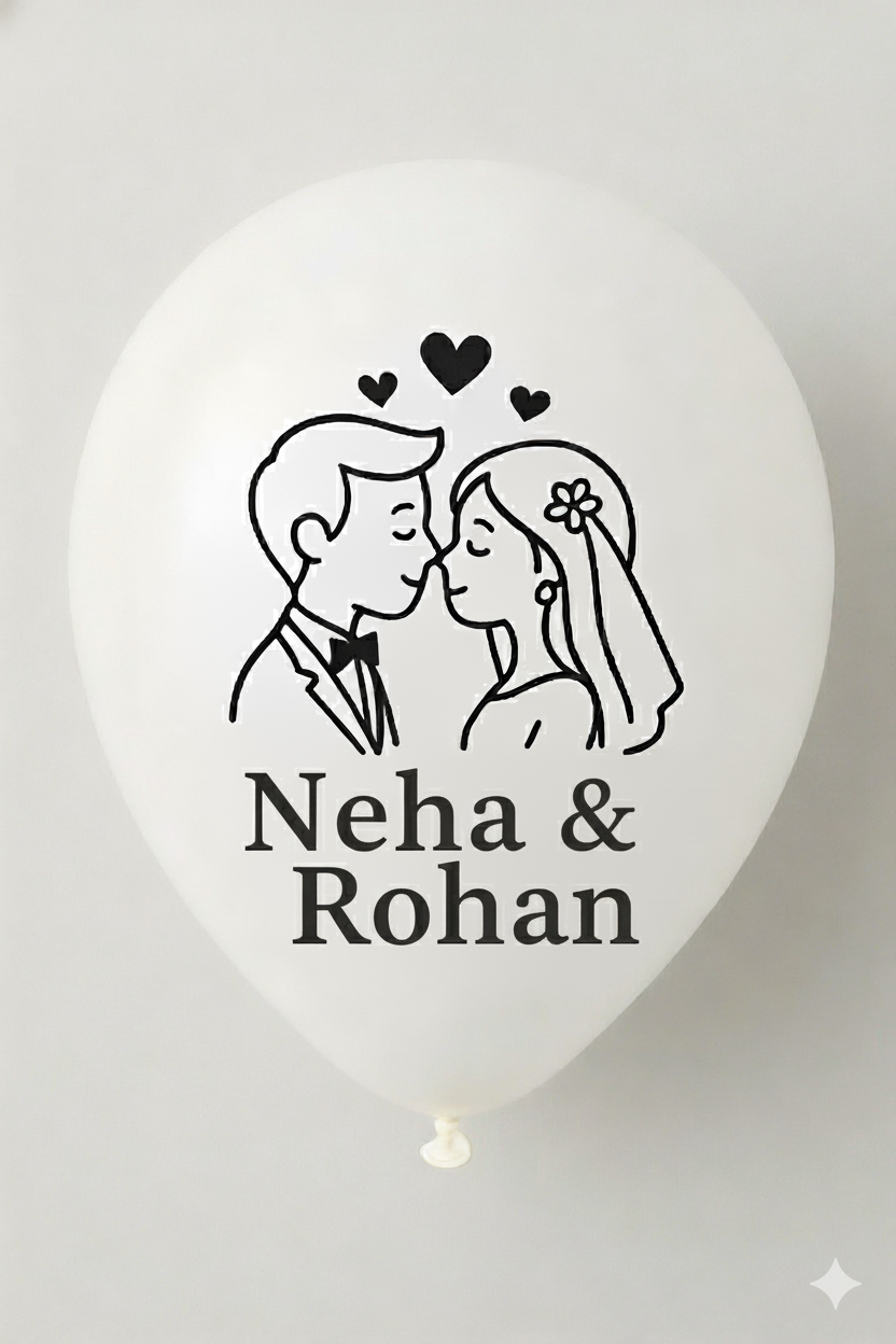 Loved Name Balloons White for Celebrating Special Moments