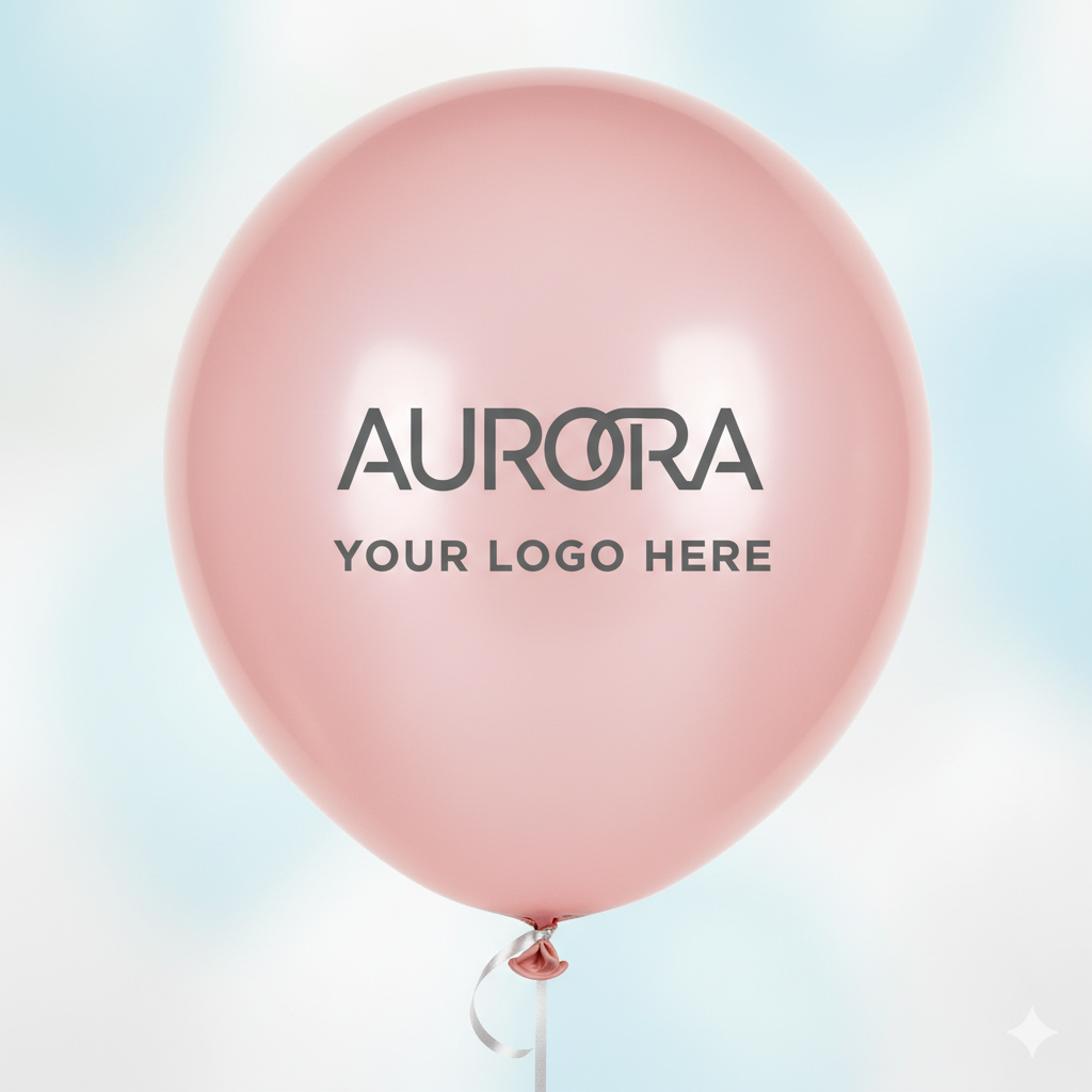 Custom Logo Printed Balloon Pink - Perfect for Events and Promotions