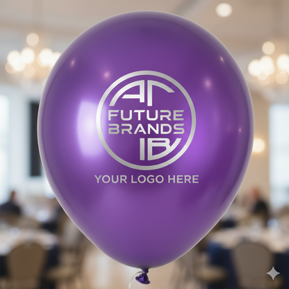 Custom Logo Printed Balloon Purple - Personalize Your Events with Vibrant Custom Balloons