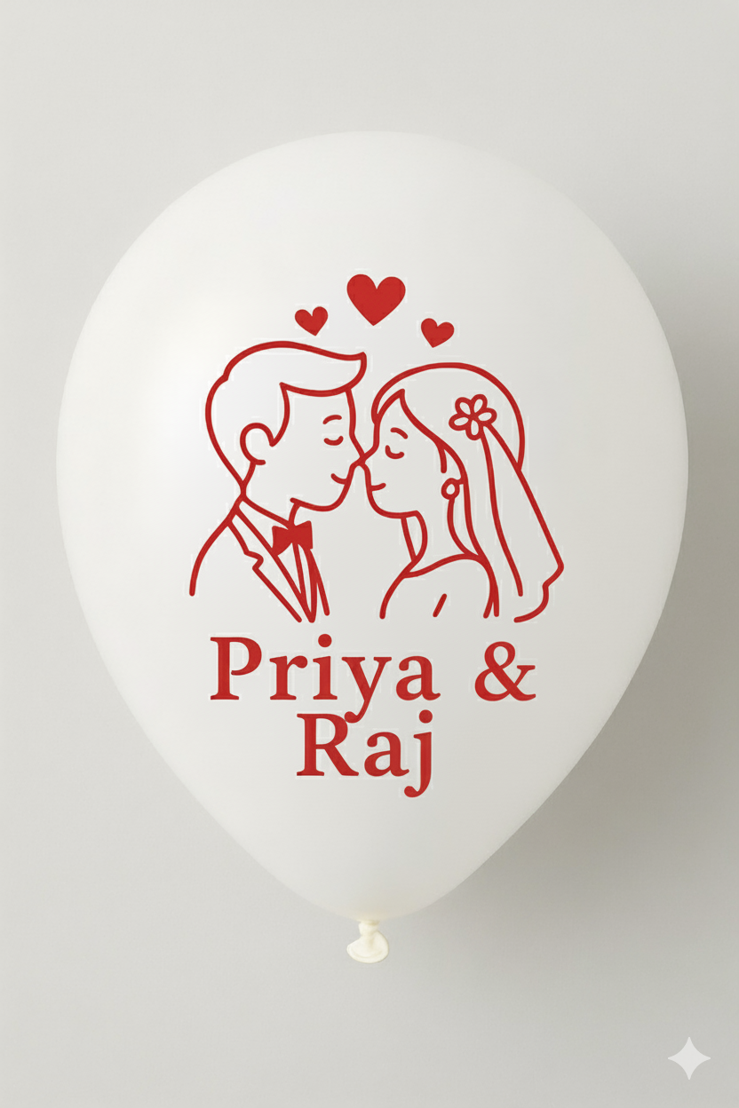 Loved Name Balloons White for Celebrating Special Moments