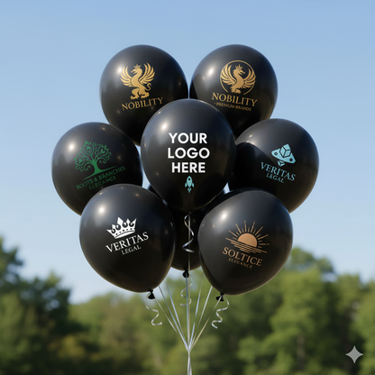Custom Logo Printed Balloon Black - Elevate Your Brand with Customizable Balloons