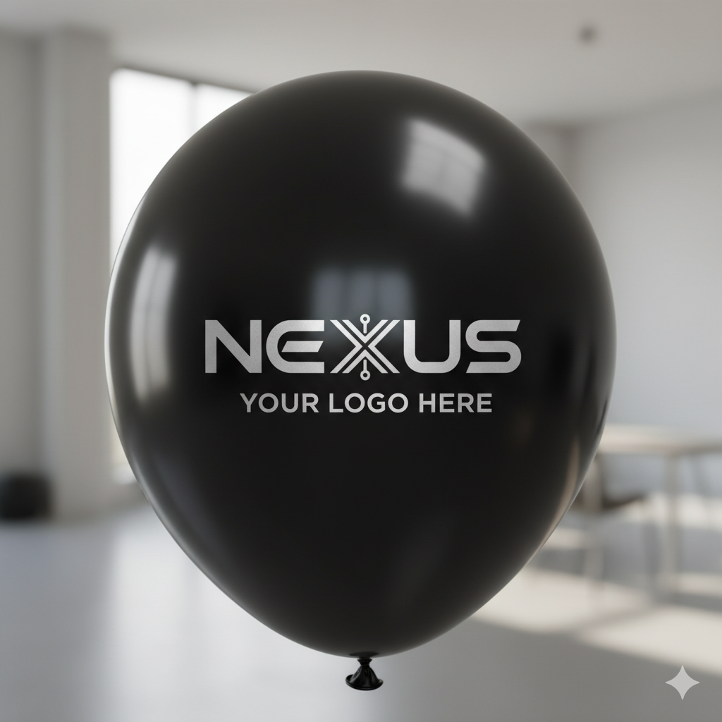 Custom Logo Printed Balloon Black - Elevate Your Brand with Customizable Balloons