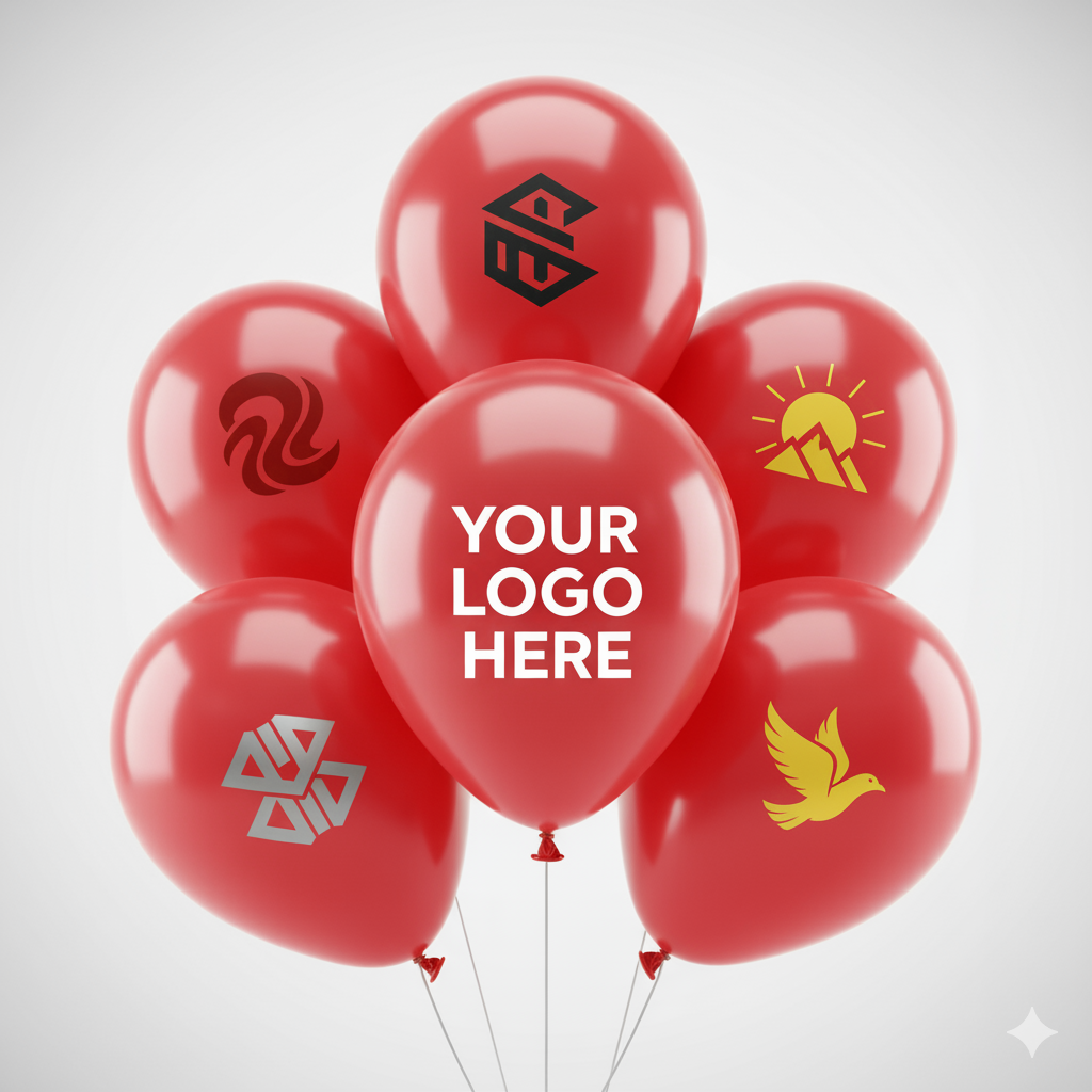 Custom Logo Printed Balloon Red – Perfect for Promotions and Events