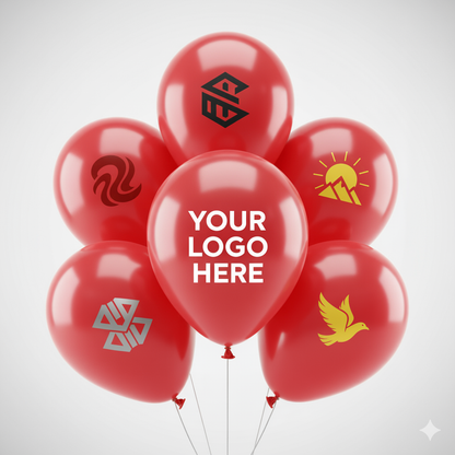 Custom Logo Printed Balloon Red – Perfect for Promotions and Events