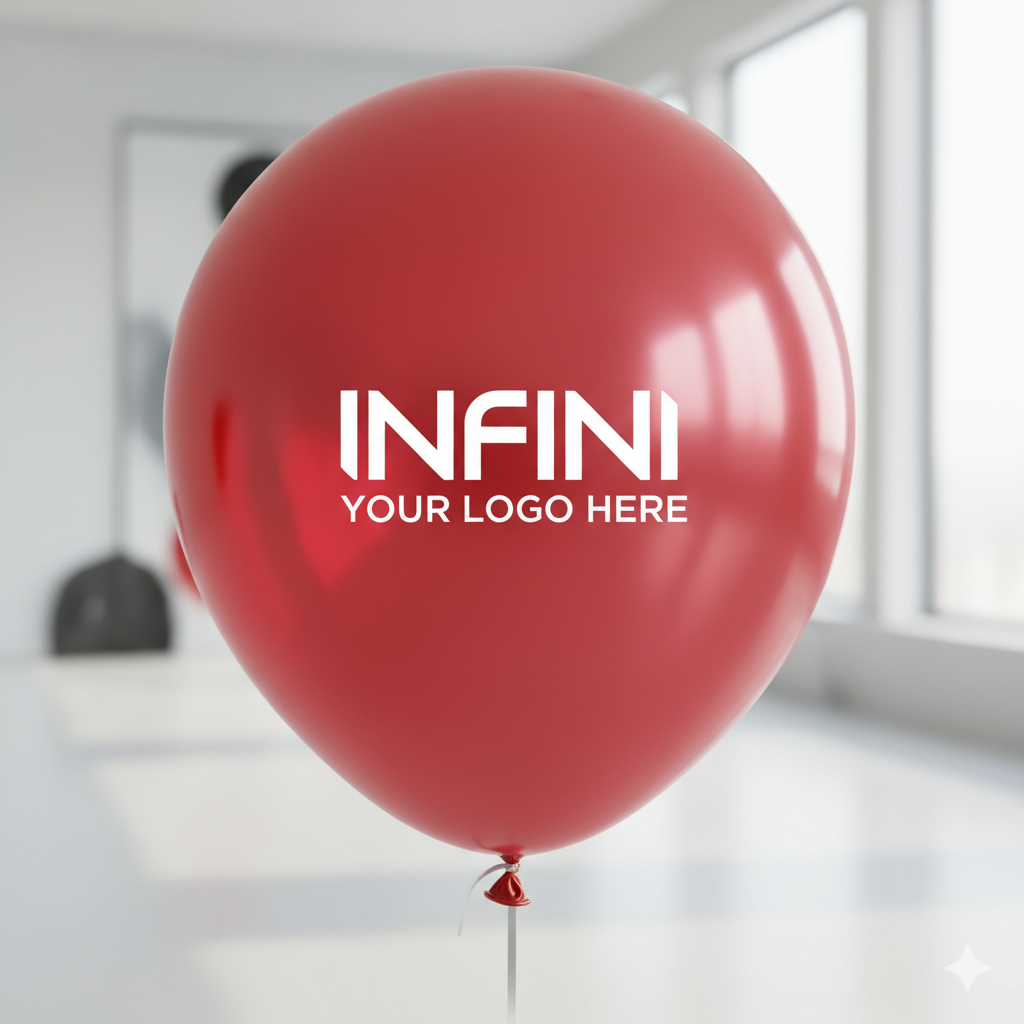 Custom Logo Printed Balloon Red – Perfect for Promotions and Events
