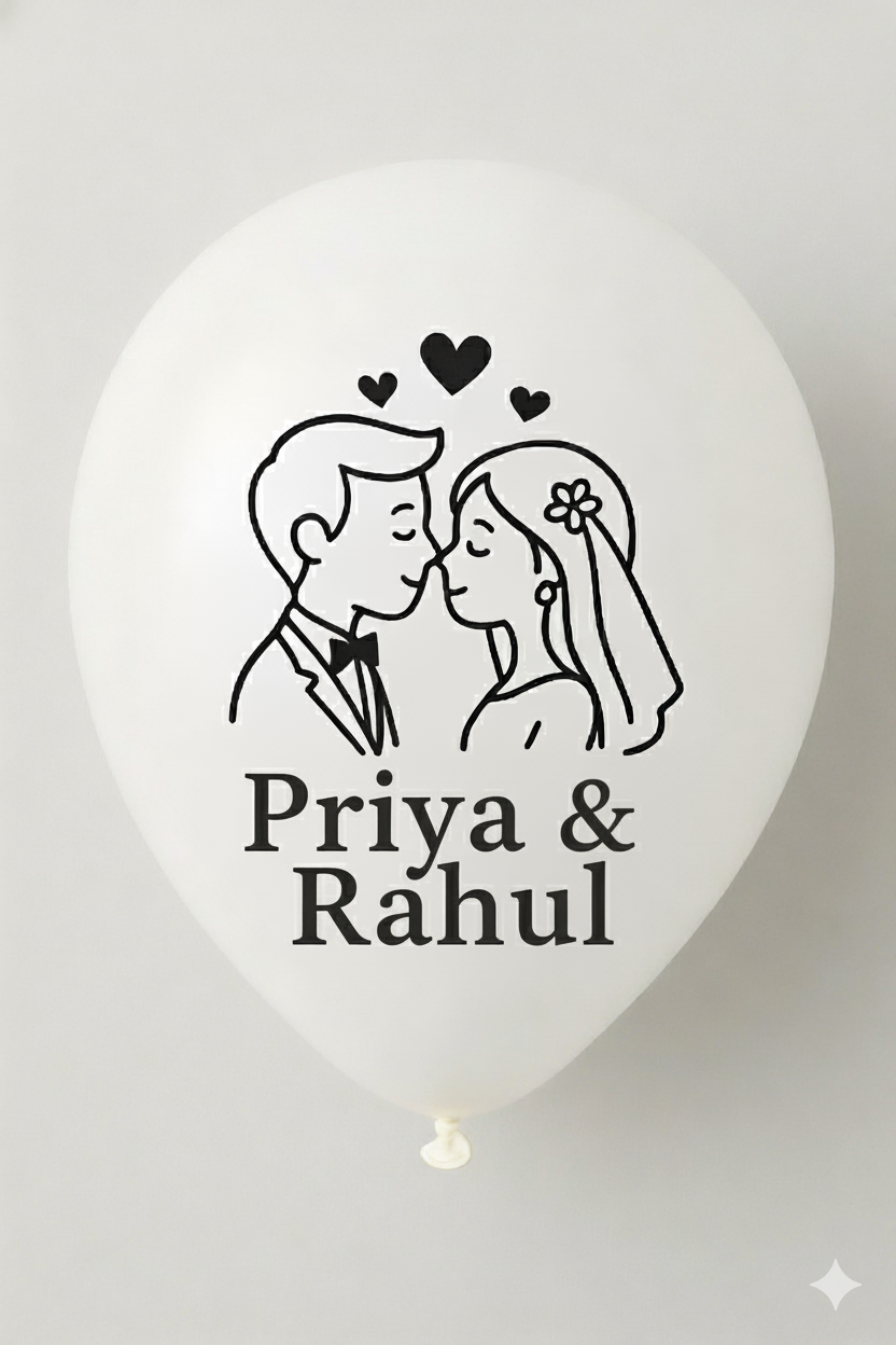 Loved Name Balloons White for Celebrating Special Moments