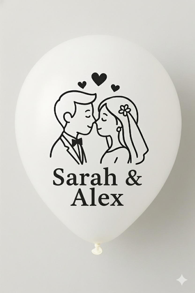 Loved Name Balloons White for Celebrating Special Moments