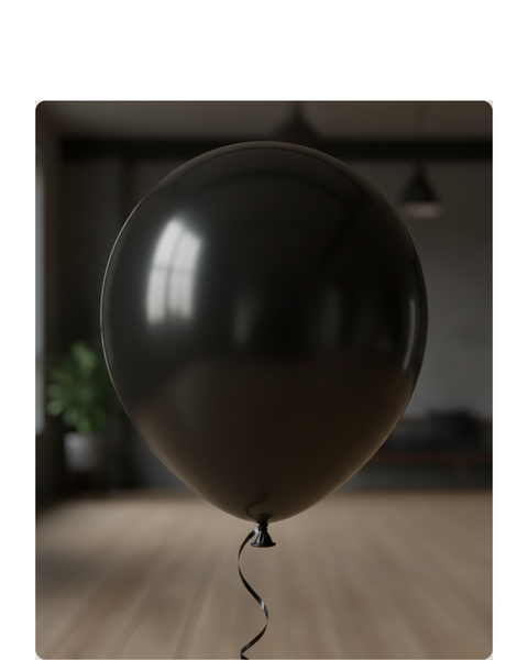Custom Design Printed Balloon Black - Unique Personalized Decor for Any Occasion