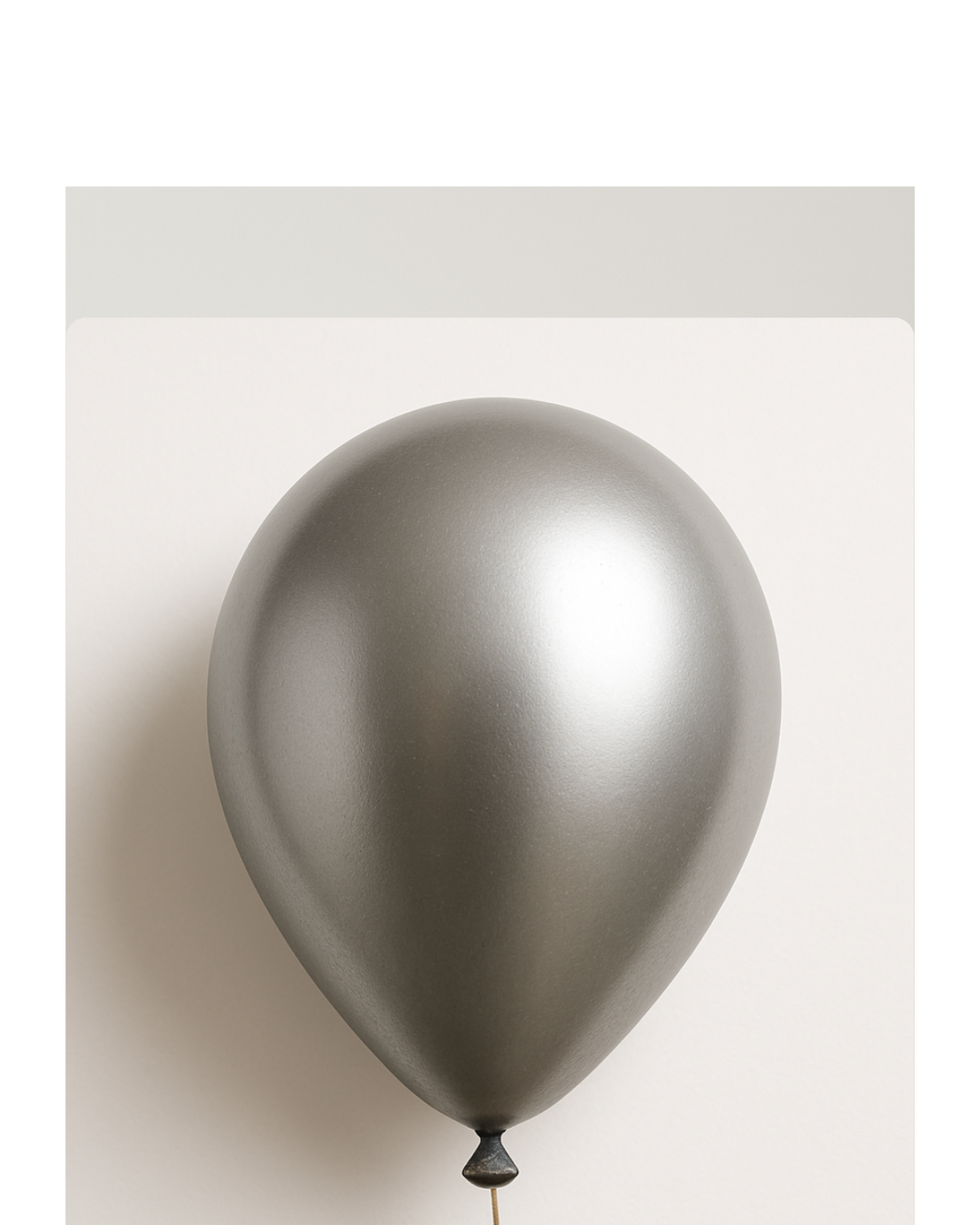 Custom Name Printed Silver Chrome Balloon for Unique Celebrations