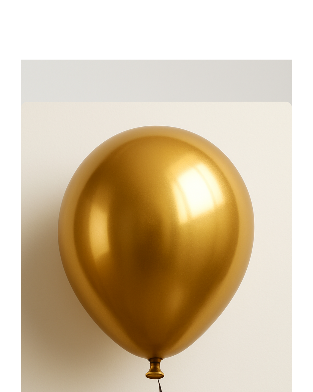 Custom Name Printed Golden Chrome Balloon for Unique Celebrations