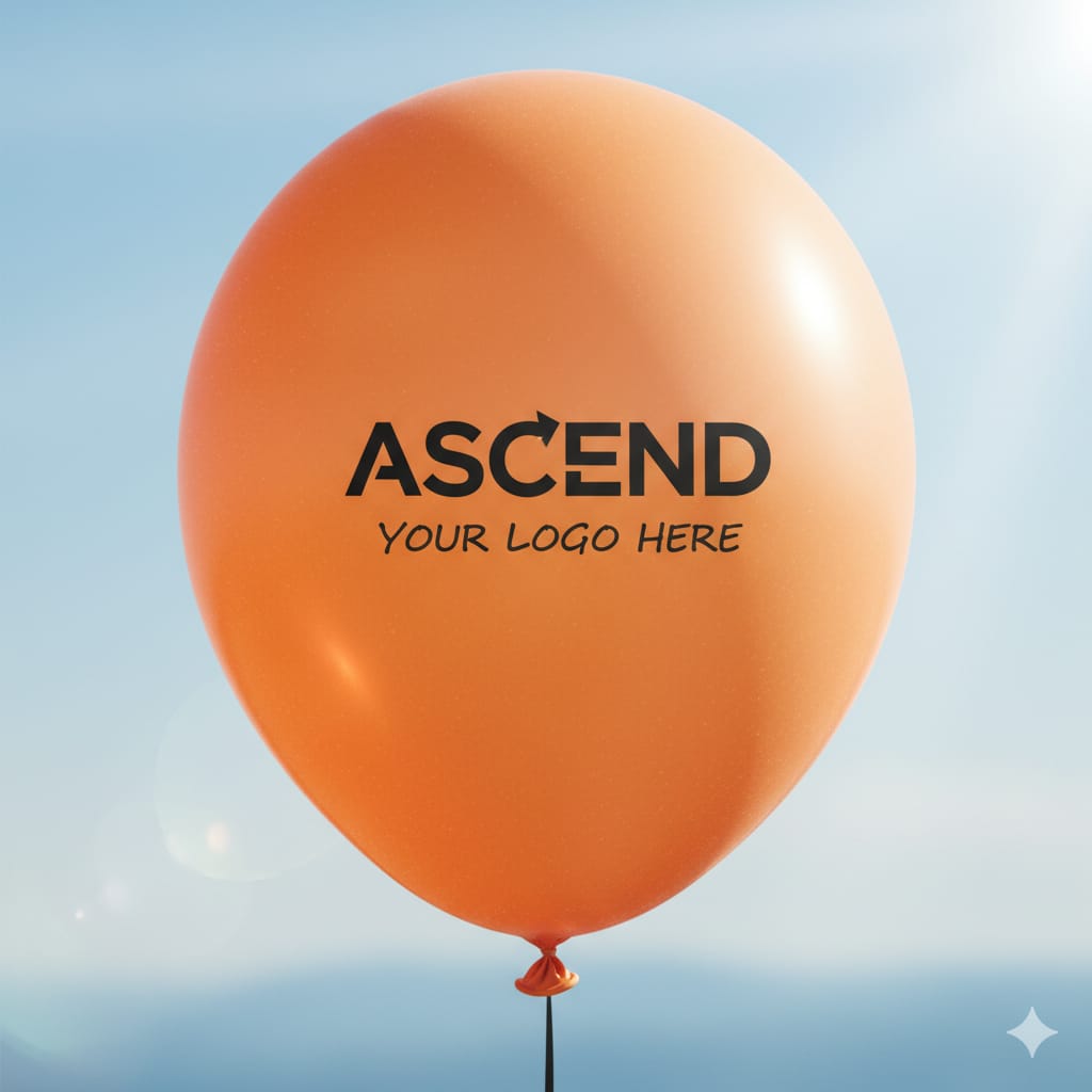 Custom Design Printed Balloon Orange - Unique and Vibrant Celebratory Decor