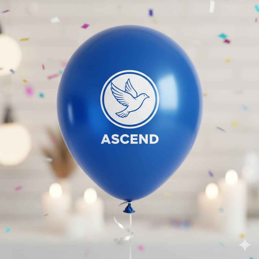 Custom Design Printed Balloon Blue for Your Special Events