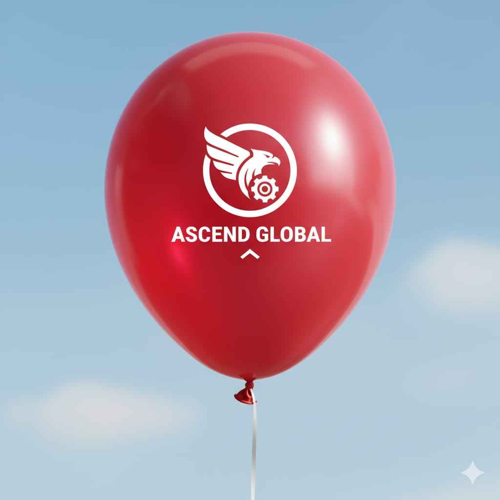 Custom Design Printed Balloon Red - Unique and Personalized Party Decorations