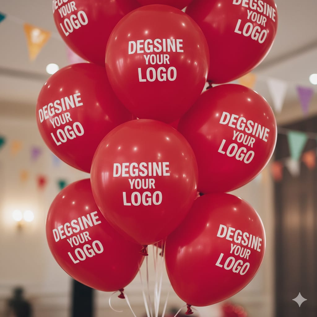 Custom Design Printed Balloon Red - Unique and Personalized Party Decorations