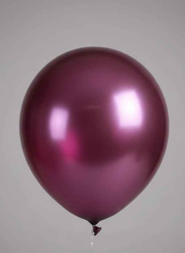 Custom Name Printed Purple Chrome Balloon for Unique Celebrations