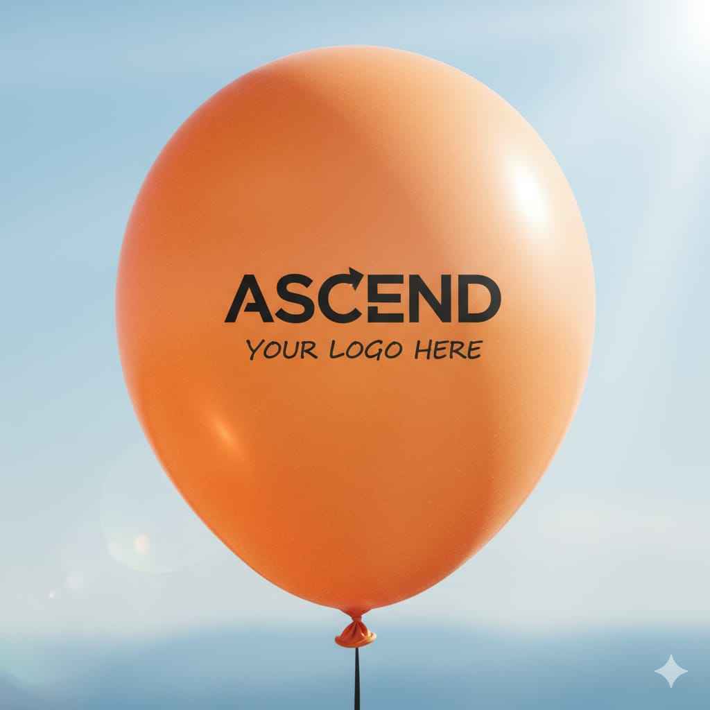 Custom Logo Printed Balloon Orange - Your Unique Branding Solution