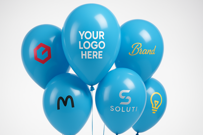 Custom Logo Printed Balloon Blue – Perfect for Promotions and Events