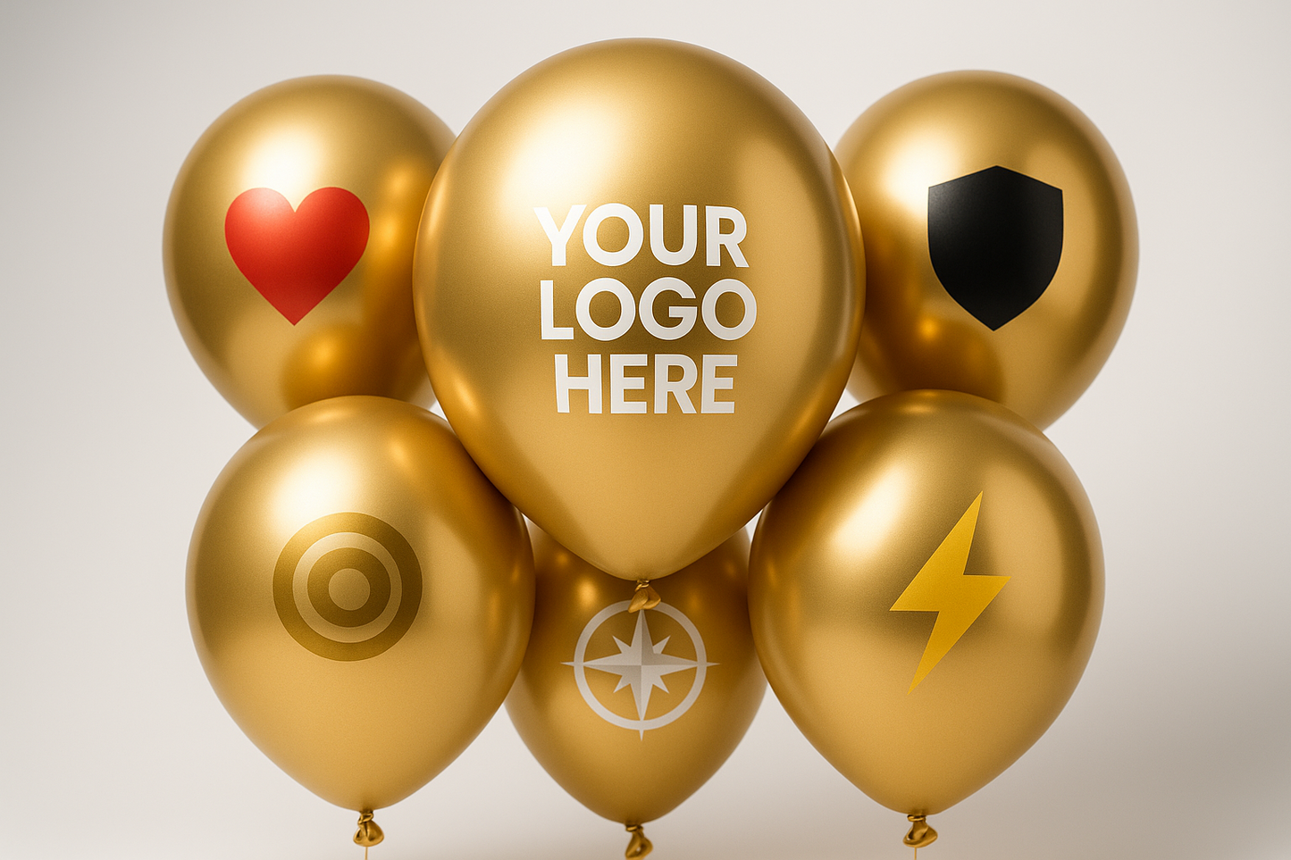 Custom Logo Printed Balloon Golden - Perfect for Events and Branding