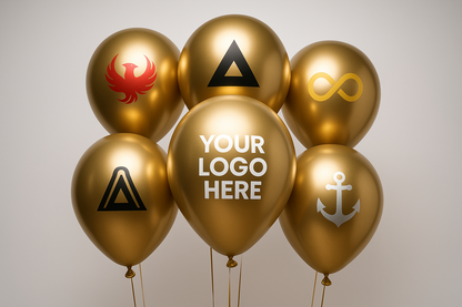 Custom Logo Printed Balloon Golden - Perfect for Events and Branding