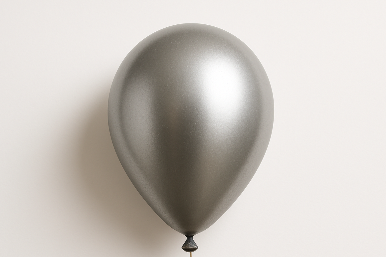 Custom Logo Printed Balloon Silver for Unique Branding Solutions