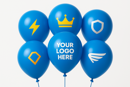 Custom Logo Printed Balloon Blue – Perfect for Promotions and Events