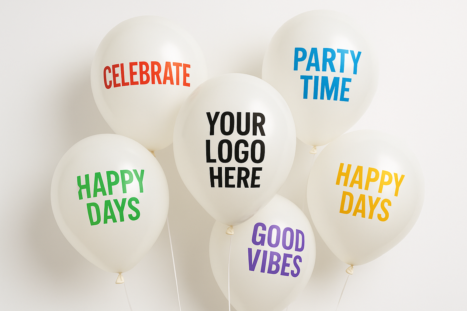 Custom Logo Printed Balloon White - Perfect for Promotions and Events
