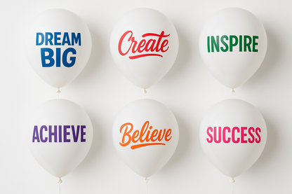 Custom Logo Printed Balloon White - Perfect for Promotions and Events